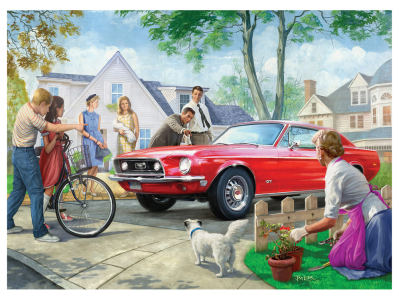 RED PONY MUSTANG 1000pc