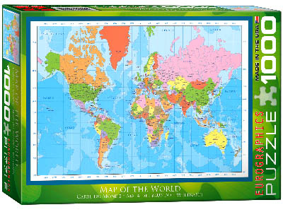 MAP OF THE WORLD 1000pc
