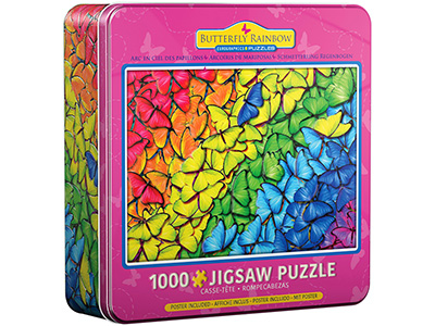 BUTTERFLY RAINBOW 1000pc *Tin*