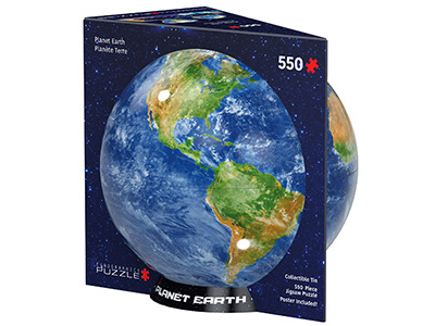 PLANET EARTH 550pc GLOBE TIN