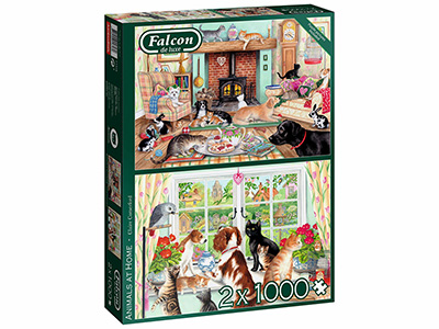 ANIMALS AT HOME 2 X 1000pc