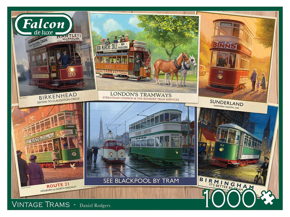 VINTAGE TRAMS 1000pc