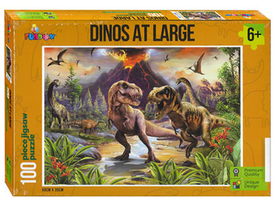 FUNBOX DINOS AT LARGE 100pc