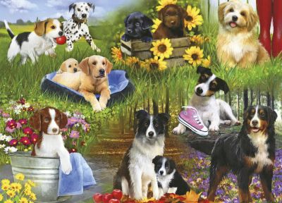 PIECING TOGETHER DOGS 24pc