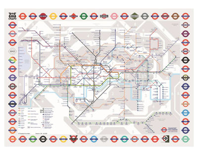 LONDON TUBE MAP 1000pc