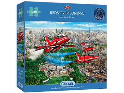 REDS OVER LONDON 1000pc