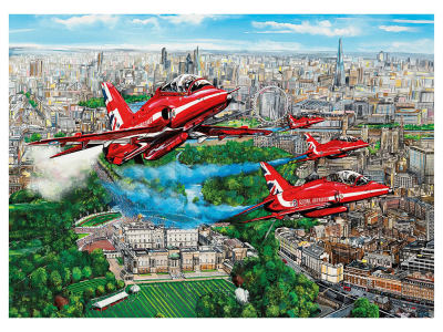 REDS OVER LONDON 1000pc