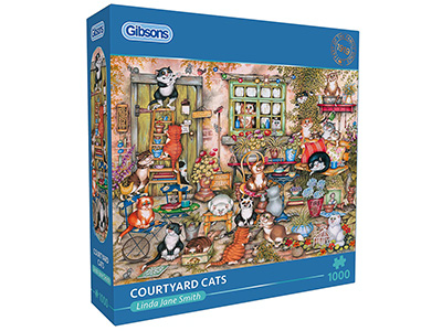 COURTYARD CATS 1000pc