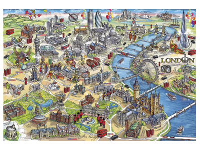 LONDON LANDMARKS 1000pc