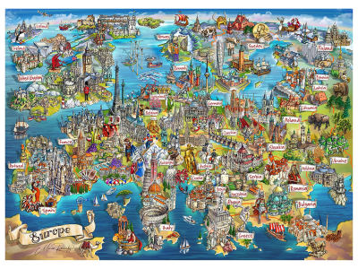 EXPLORING EUROPE 1000pc