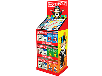 MONOPOLY FREE STANDING DISPLAY