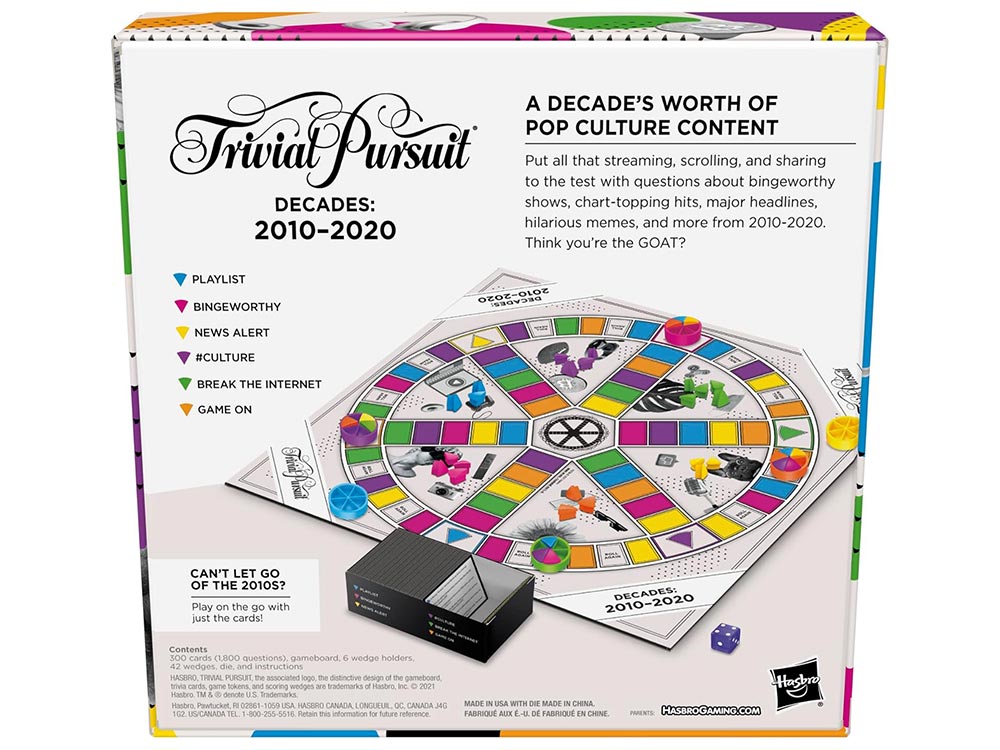 TRIVIAL PURSUIT DECADES '10-20