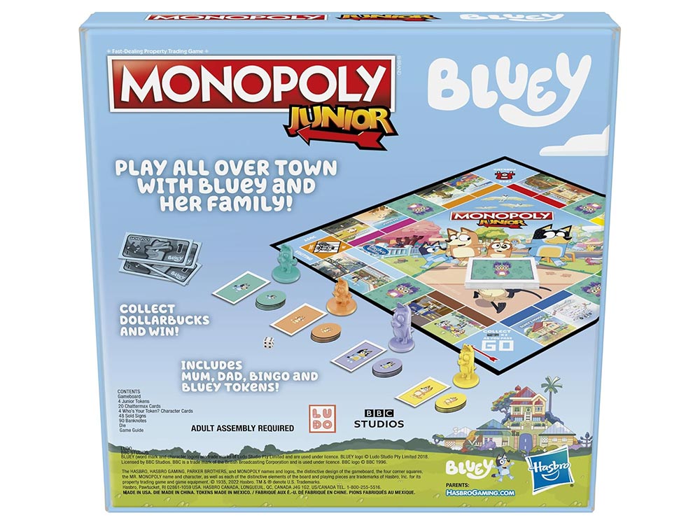 MONOPOLY JUNIOR BLUEY