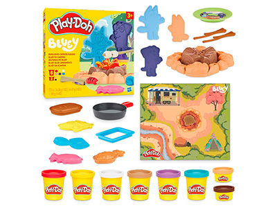 PLAYDOH BLUEY GOES CAMPING