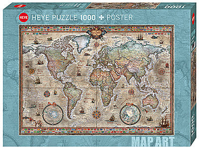 MAP ART, RETRO WORLD 1000pc