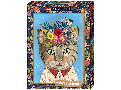 FLORAL FRIENDS, PRETTY FELINE