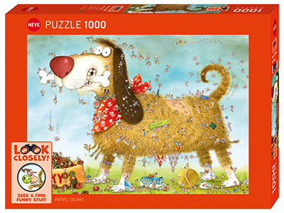 LOOK CLOSELY,AT THE DOG 1000pc LOOK CLOSELY,AT THE DOG 1000pc