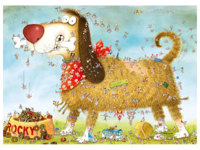 LOOK CLOSELY,AT THE DOG 1000pc