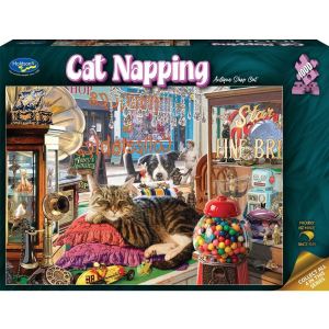 CAT NAPPING ANTIQUE SHOP 1000p