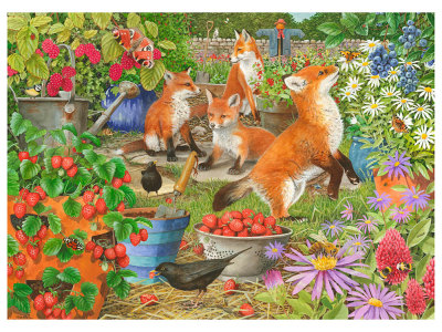 GARDEN VISITORS FOXES 1000pc