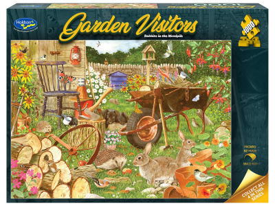 GARDEN VISITORS RABBITS 1000pc