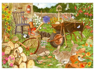 GARDEN VISITORS RABBITS 1000pc