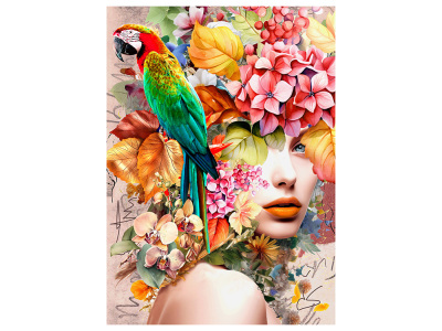 WOMAN IN BLOOM WILDFLOWER 1000