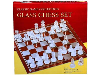CHESS,Glass 14" *Seconds*
