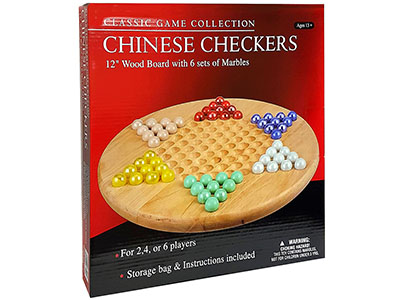 CHINESE CHECKERS Wood Marbles