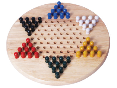 CHINESE CHECKERS,Wood Pegs