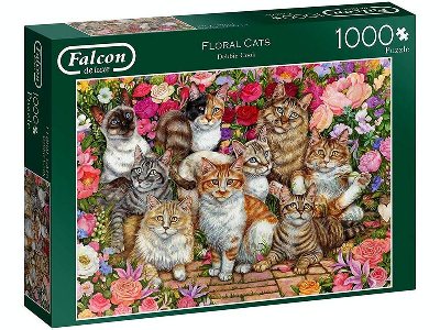 FLORAL CATS 1000pc