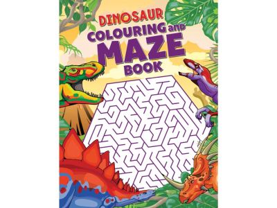 DINOSAUR COLOURING/MAZE BOOK DINOSAUR COLOURING/MAZE BOOK