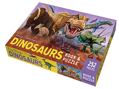 DINOSAURS BOOK & PUZZLE