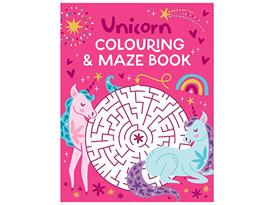 UNICORN COLOURING & MAZE BOOK