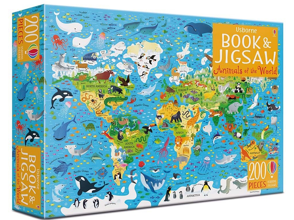 BOOK & JIGSAW ANIMALS OF THE WORLD BOOK & JIGSAW ANIMALS OF THE WORLD