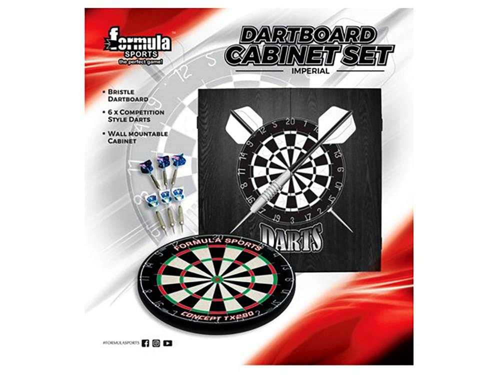 DARTBOARD CABINET SET (Formula