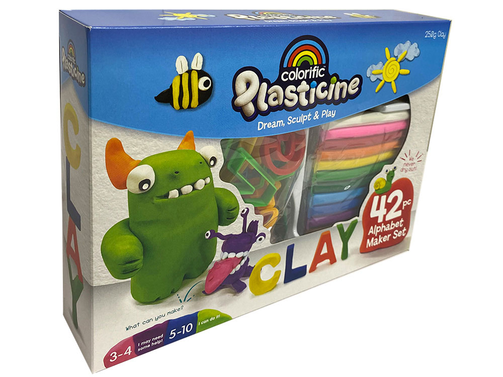 PLASTICINE ALPHABET MAKER SET AAC175742 Jedko Games