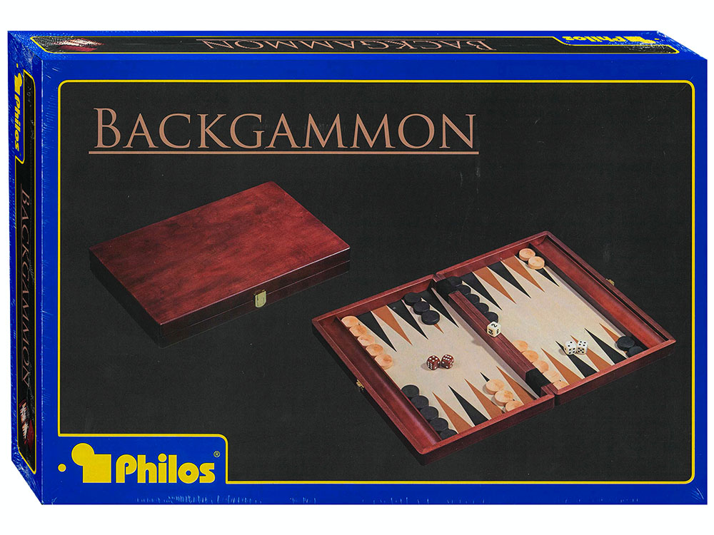 BACKGAMMON,14" Folding Wood