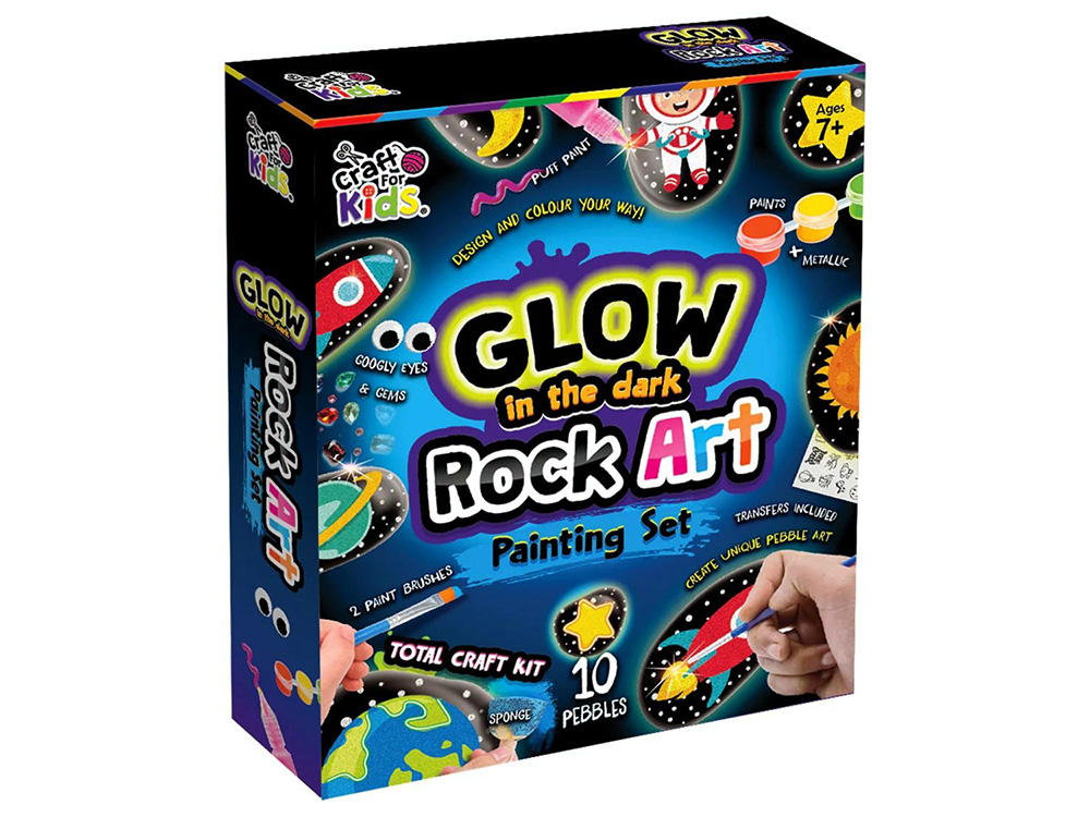 ROCK PAINTING GLOW IN THE DARK