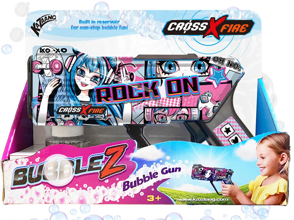 CROSS XFIRE BUBBLE GUN ROCK ON