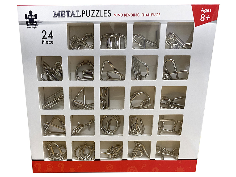 24 METAL PUZZLES PACK