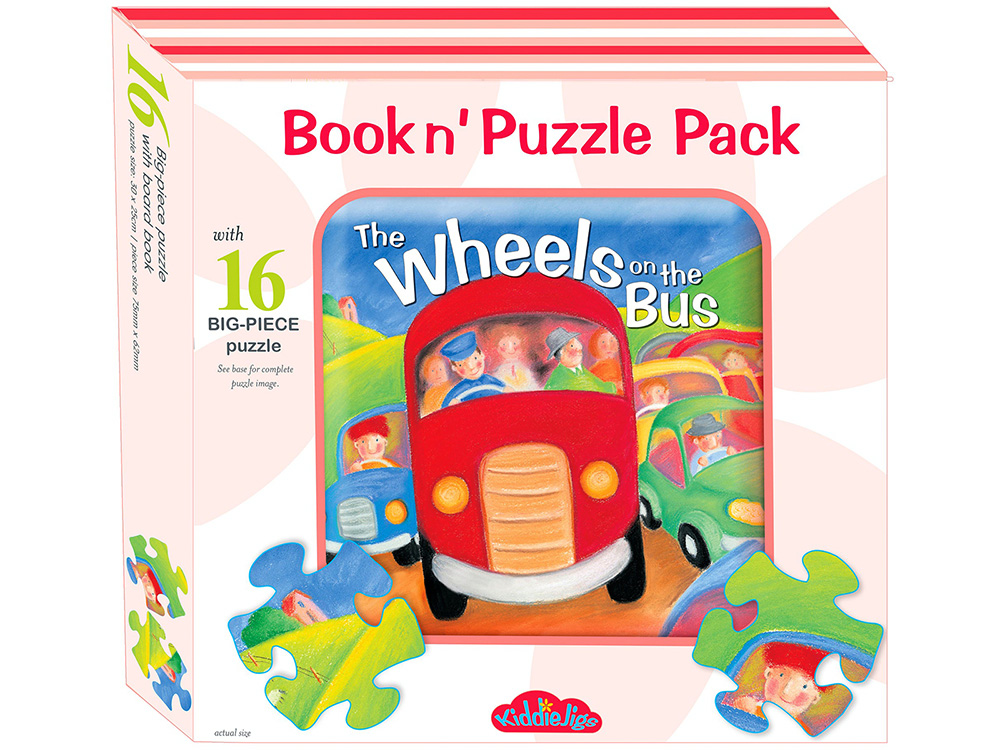 WHEELS ON THE BUS BOOK & PUZ