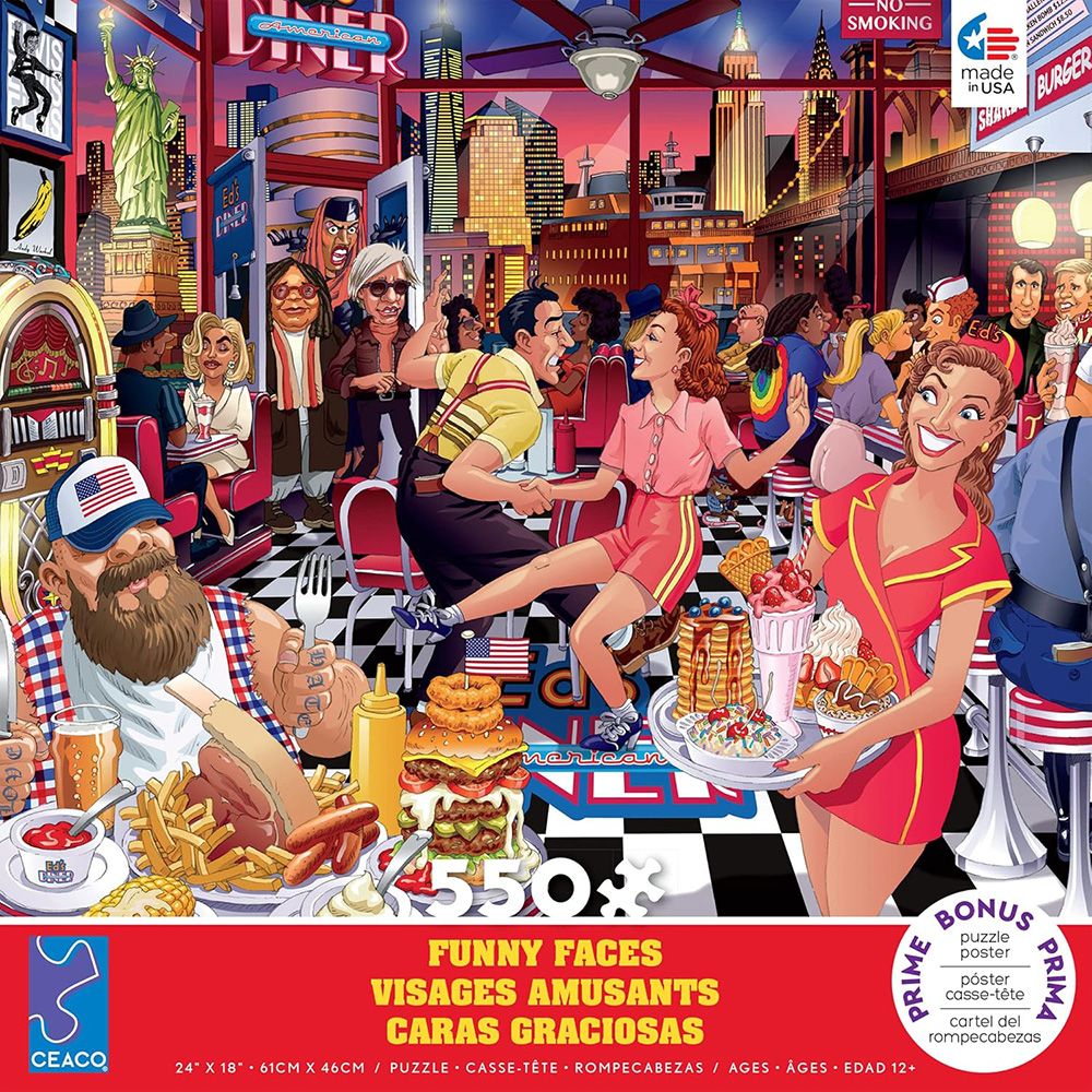 FUNNY FACES USA 550pc