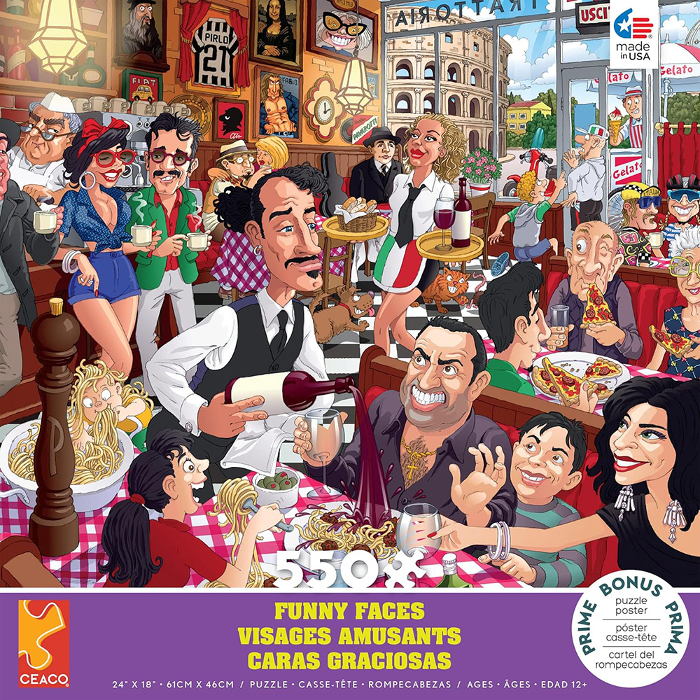 FUNNY FACES ITALY 550pc