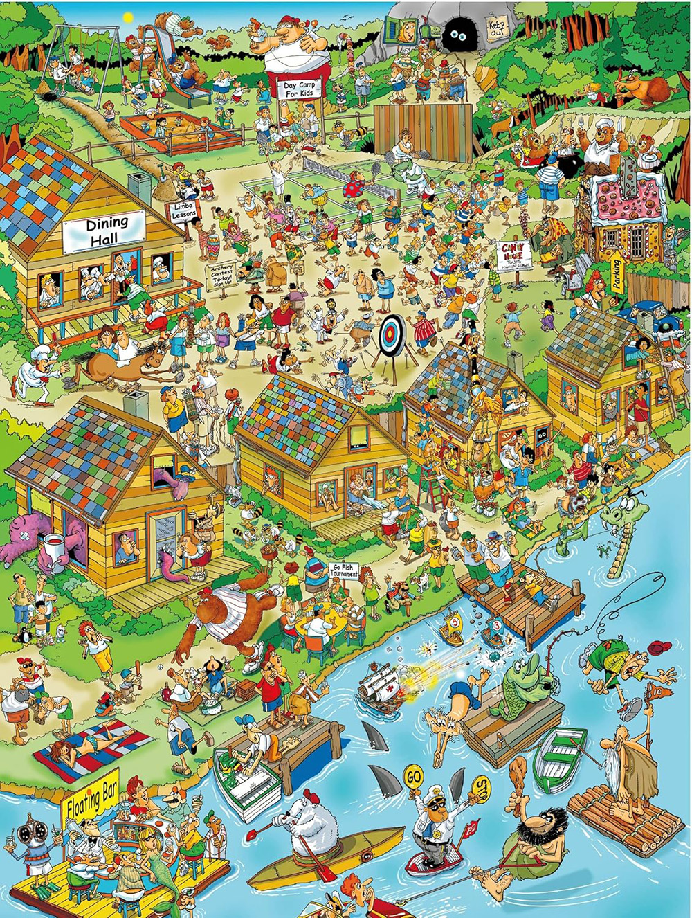 COMIC CROWDS CAMPSITE 750pc