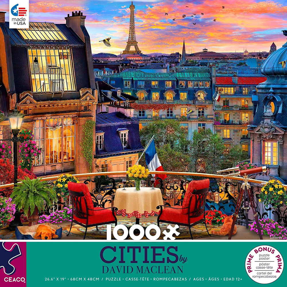 CITIES PARIS ROOFTOPS 1000pc