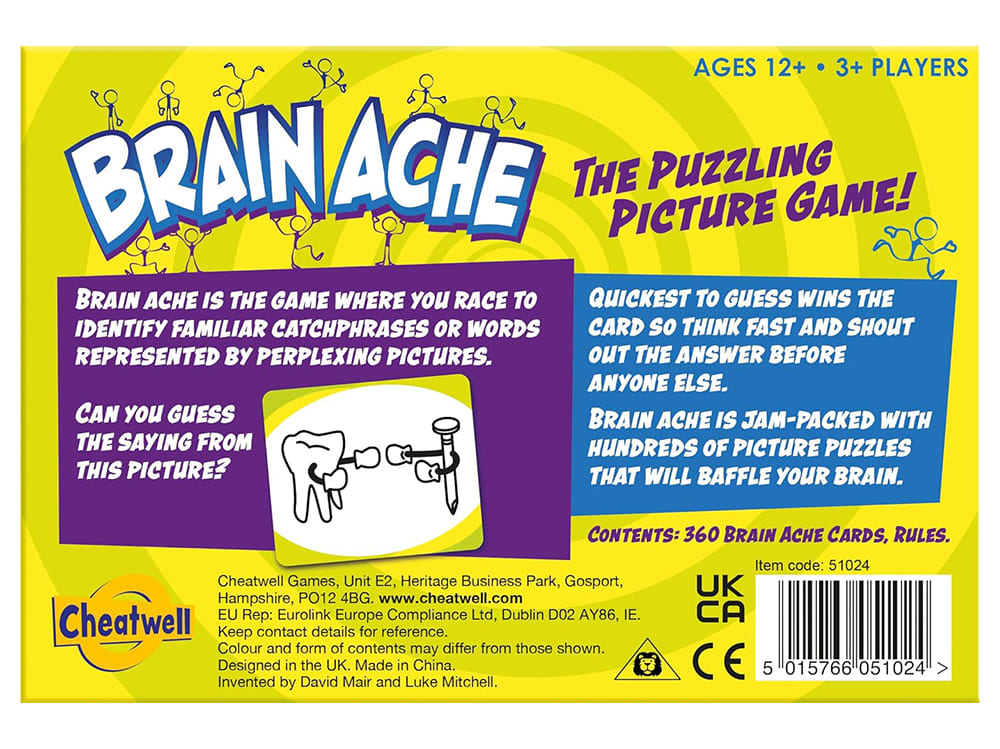 BRAIN ACHE Puzzling Picture Gm - Click Image to Close