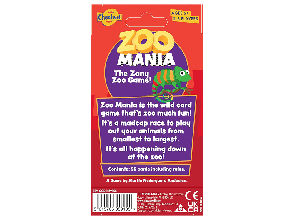 ZOO MANIA Zany Zoo Card Game - Click Image to Close
