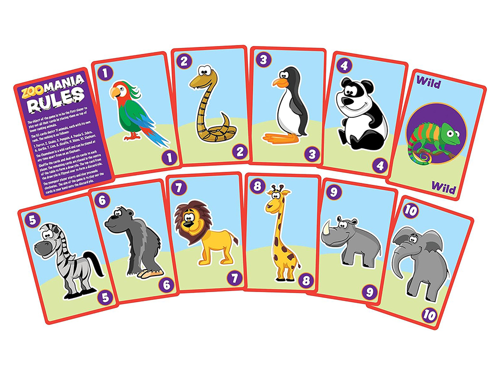 ZOO MANIA Zany Zoo Card Game - Click Image to Close