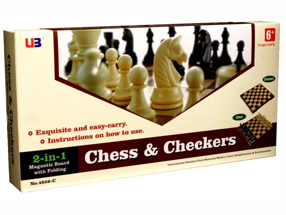 CHESS & CHECKERS 12"Magnetic